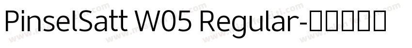 PinselSatt W05 Regular字体转换